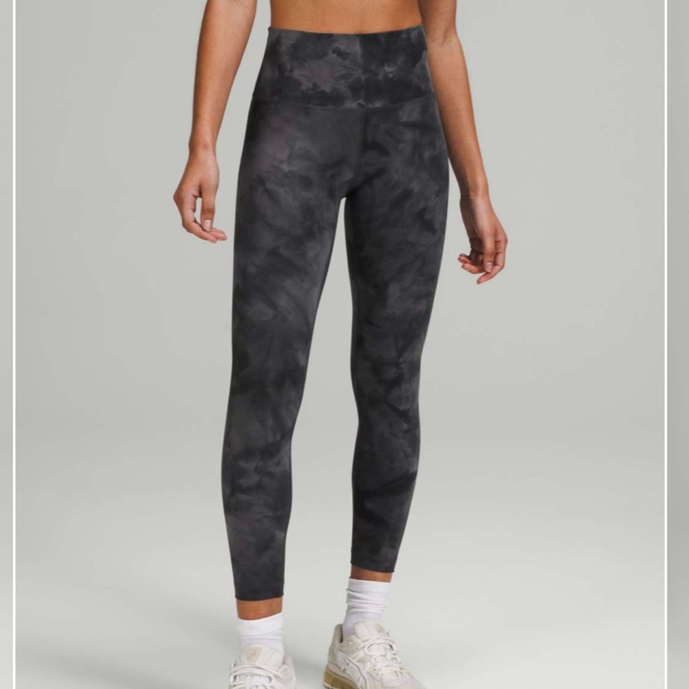 Lululemon Wunder Train • Diamond Dye Pitch Grey Graphite Grey • Sz 6